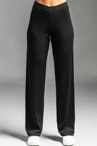 PAULA RYAN Straight Leg Lounge Pant - Black TALL, Modal Soft - Paula Ryan