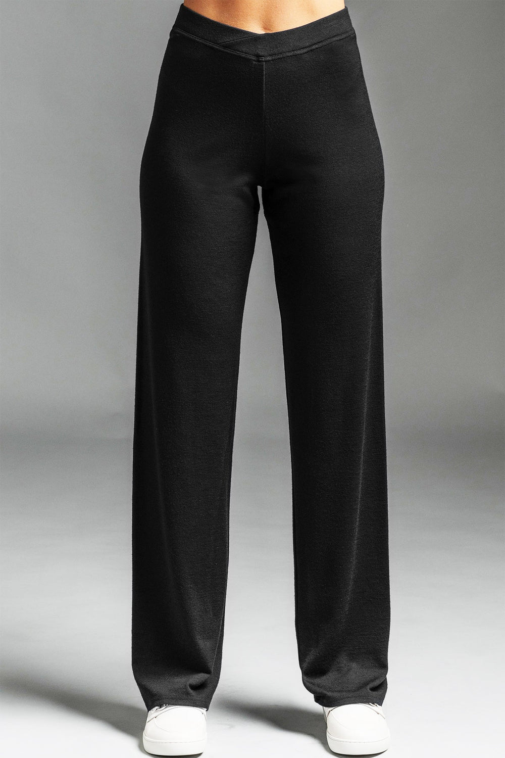 PAULA RYAN Straight Leg Lounge Pant - Merino TALL Black