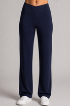 PAULA RYAN Straight Leg Lounge Pant - Merino Navy - Paula Ryan