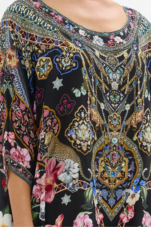 CAMILLA Scoop Back Hem Dress - Midnight in Monserrate - Magpie Style