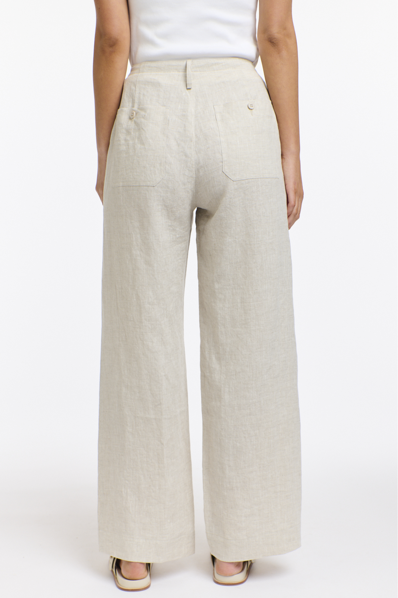 365 DAYS Perry Linen Drawcord Pant - Natural