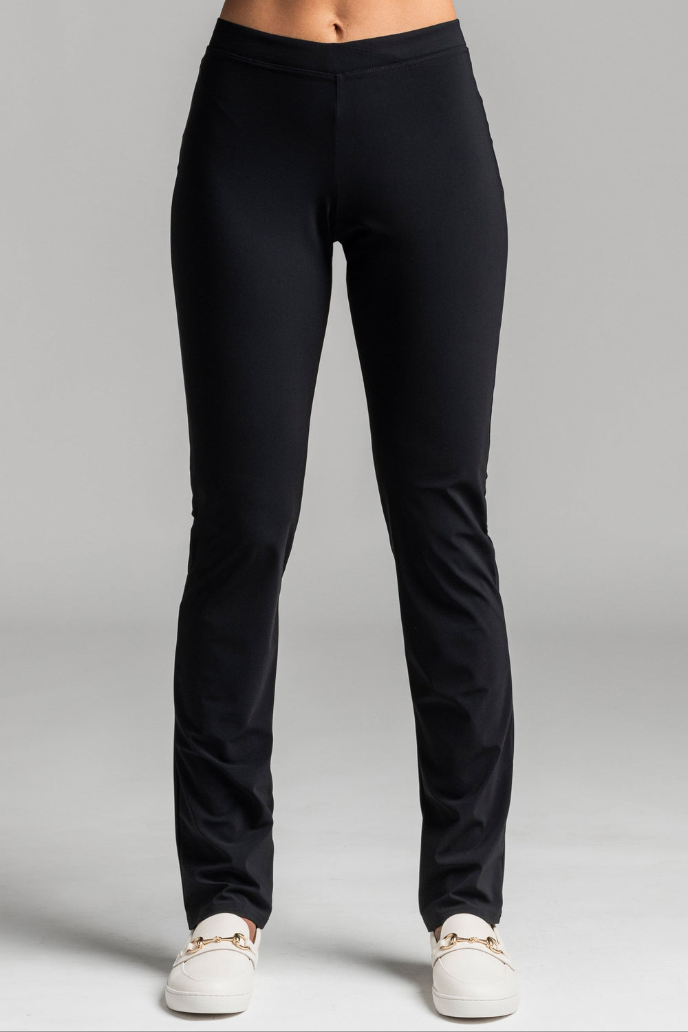 PAULA RYAN Narrow Leg Pant - Classic Microjersey Black