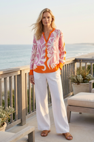 HERZEN'S ANGELEGENHEIT Kurbis Sienna Blouse - Orange/Pink - Magpie Style