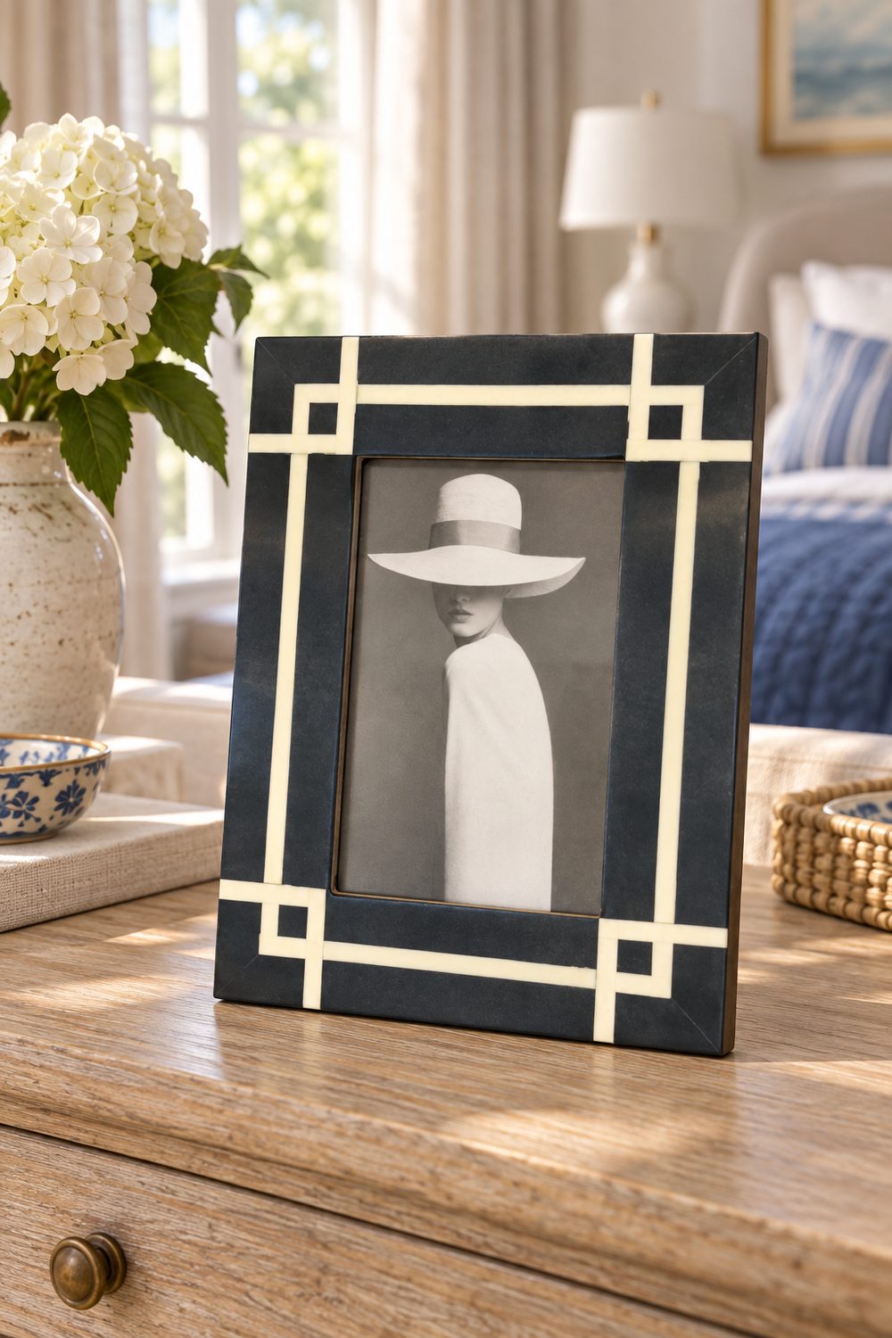 Pavilion Frame 4x6 Navy/Ivory