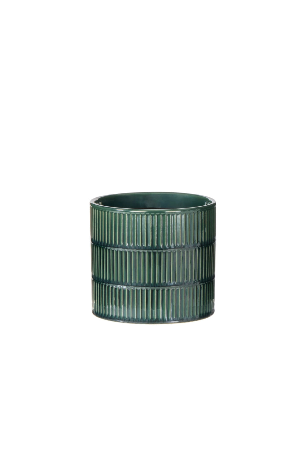 Emerald Ribbed Planter