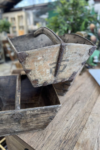 Antique Wooden Rice Measurer - Medium