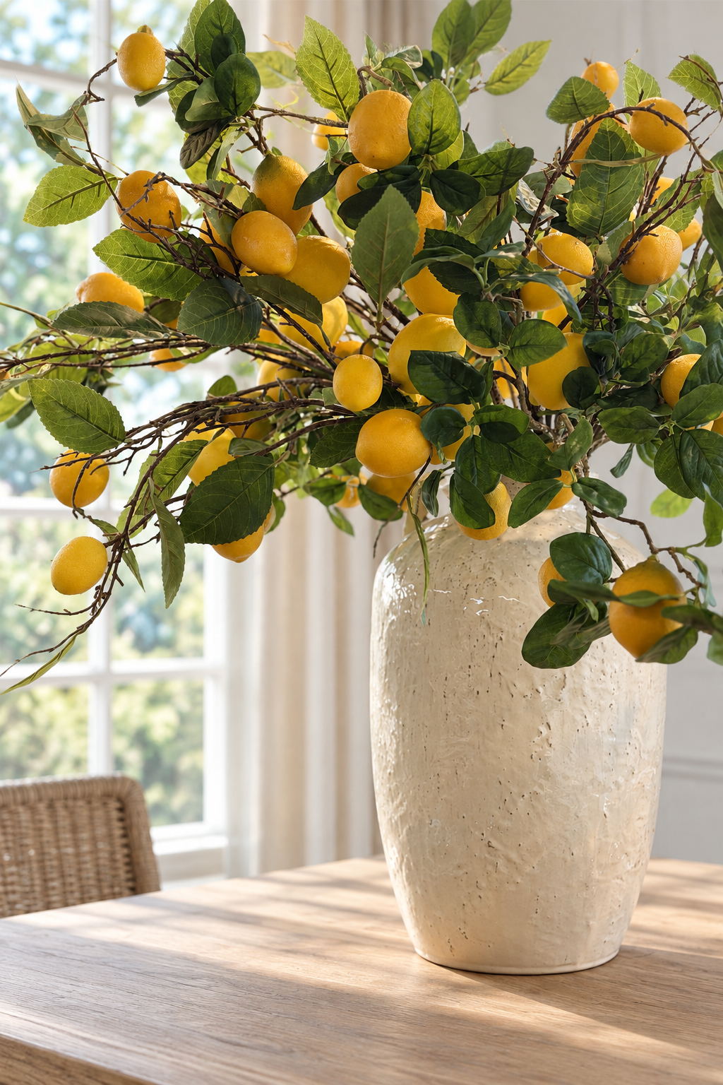 Tall Lemon Branch - Yellow/Green - Magpie Style