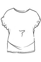 PAULA RYAN Rouched Sleeve Side Tuck Top - Peony Microjersey - Paula Ryan