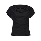 PAULA RYAN Fitted Cowl Neck Top Black - Paula Ryan