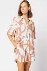 DRAMA THE LABEL Piza Shirt - Amber Geo