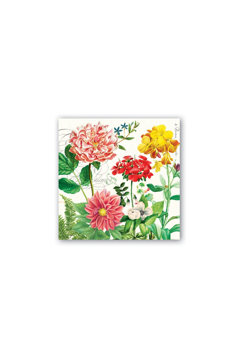 MICHEL DESIGN WORKS Poppies & Posies Cocktail Napkins