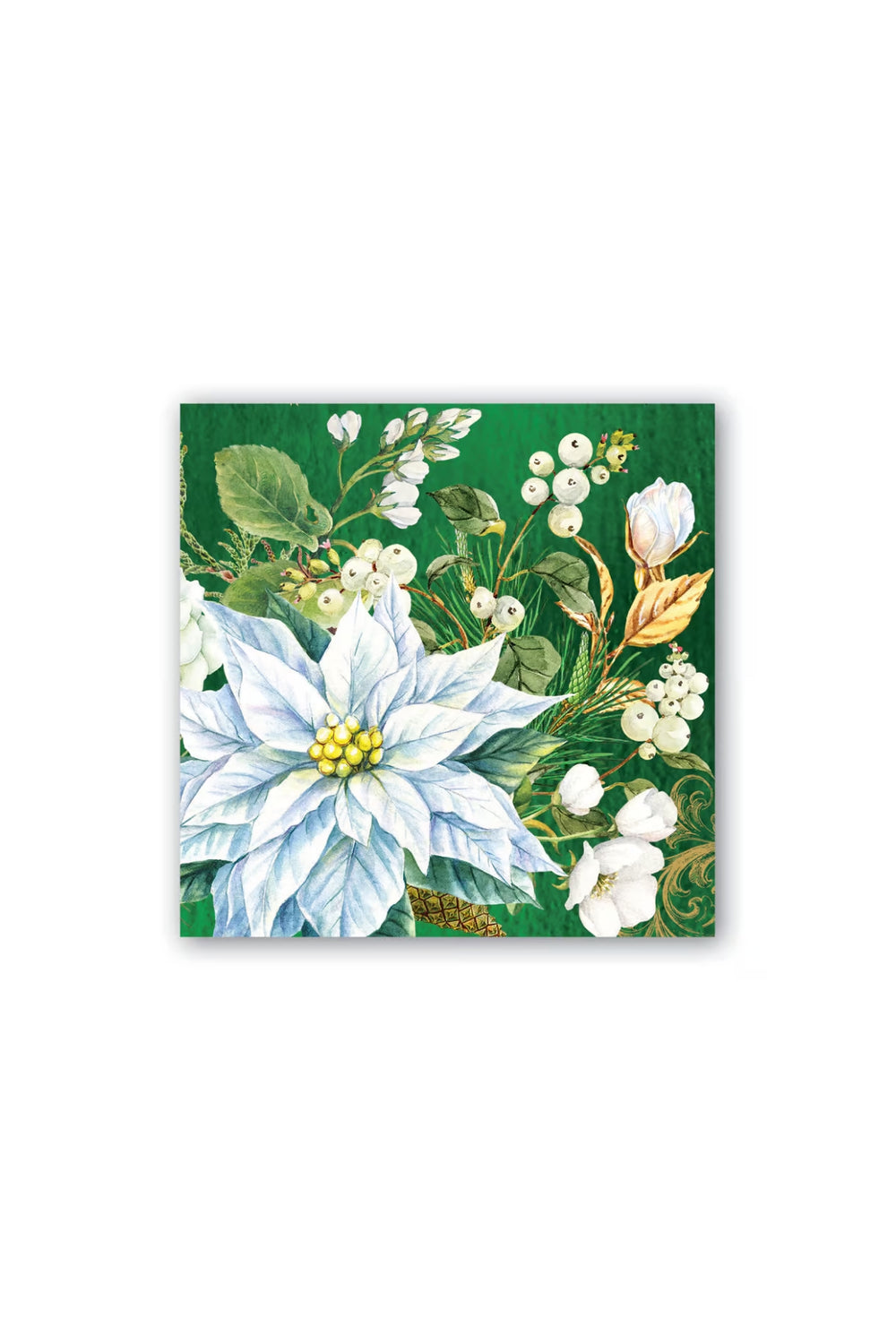 MICHEL DESIGN WORKS Winter Blooms Cocktail Napkins