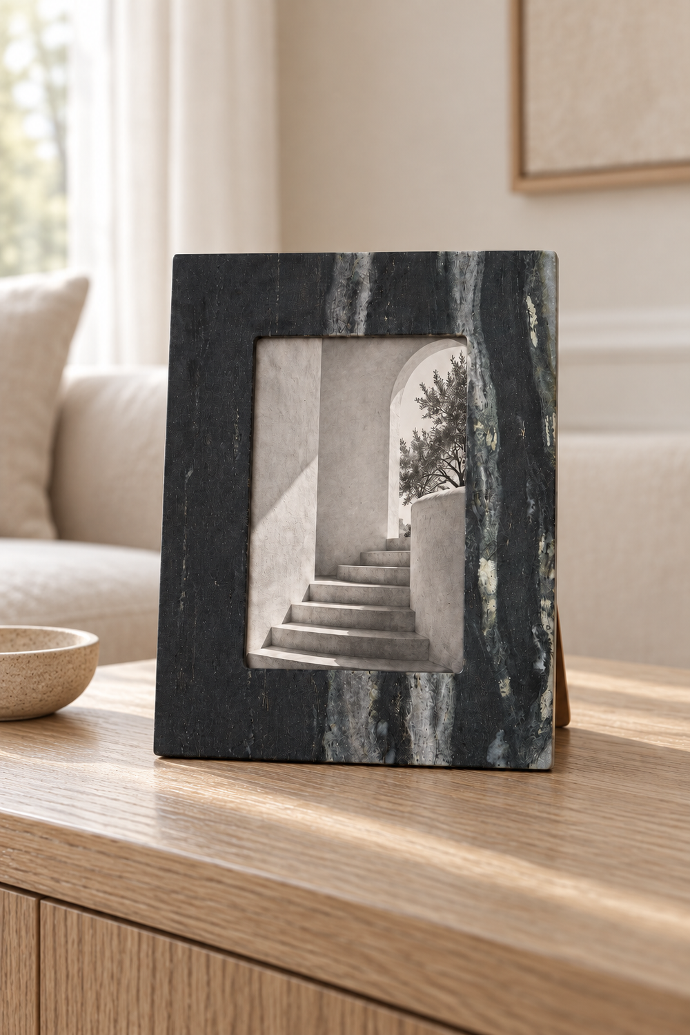 Marissa Black Marble Frame 5x7