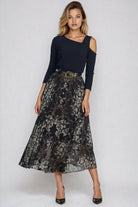 PAULA RYAN Asymmetric Neck Top - Eco Vero Navy - Paula Ryan