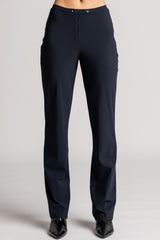 PAULA RYAN Tailored Pant - Microjersey Navy