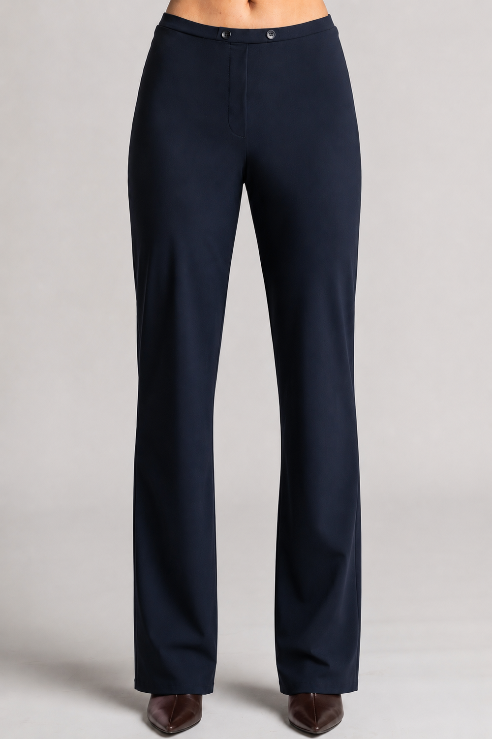 PAULA RYAN Tailored Pant - Microjersey Navy
