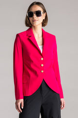 PAULA RYAN Classic Waisted Jacket - Electric Pink