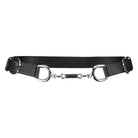 PAULA RYAN Metal Trimmed Leather Belt - Black/Nickel - Paula Ryan
