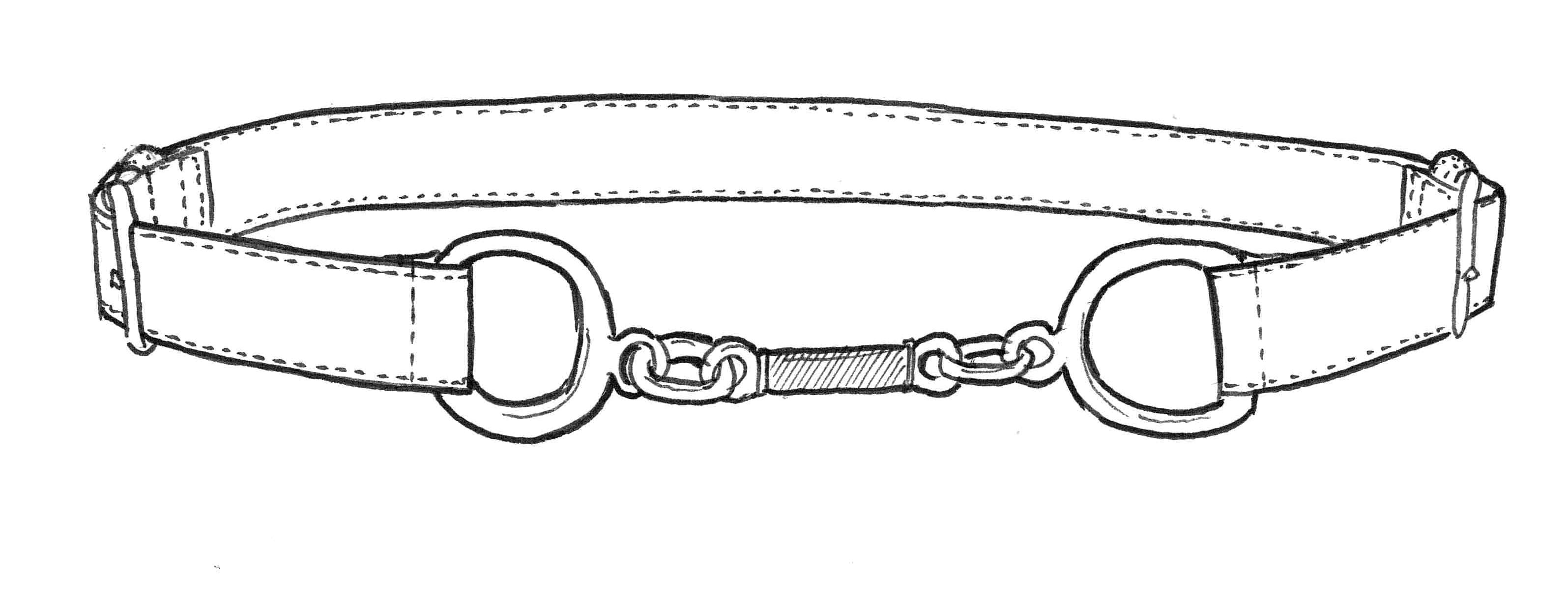 PAULA RYAN Metal Trimmed Leather Belt - Tan/Gold - Paula Ryan