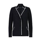 PAULA RYAN Contrast Trim Blazer - Black/White - Paula Ryan