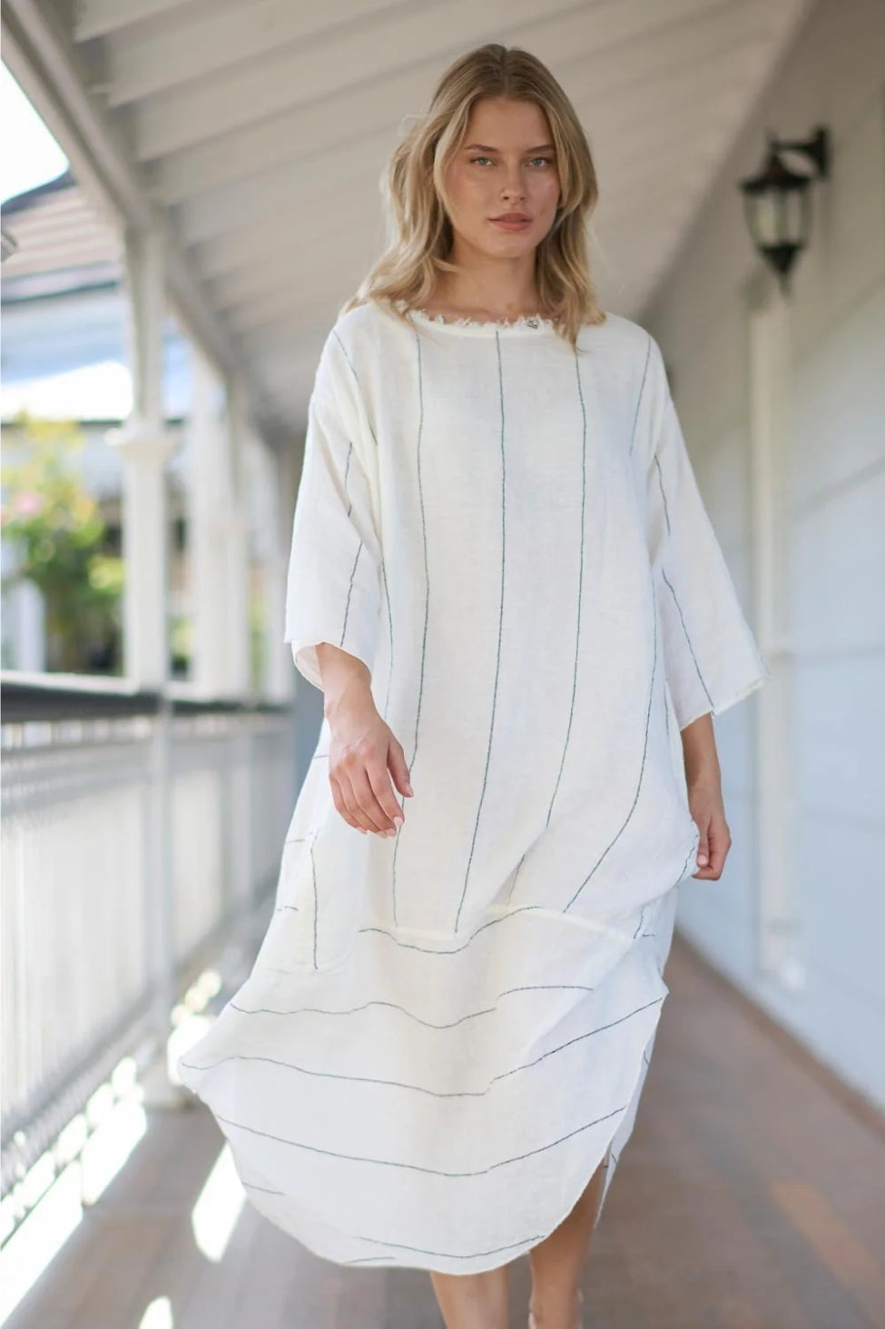 EADIE Carter Malle Dress - Off White - Magpie Style