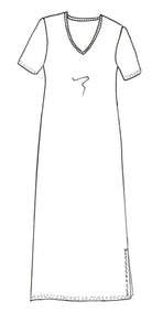 PAULA RYAN ESSENTIALS Short Sleeve Modal Sheath - Black - Paula Ryan