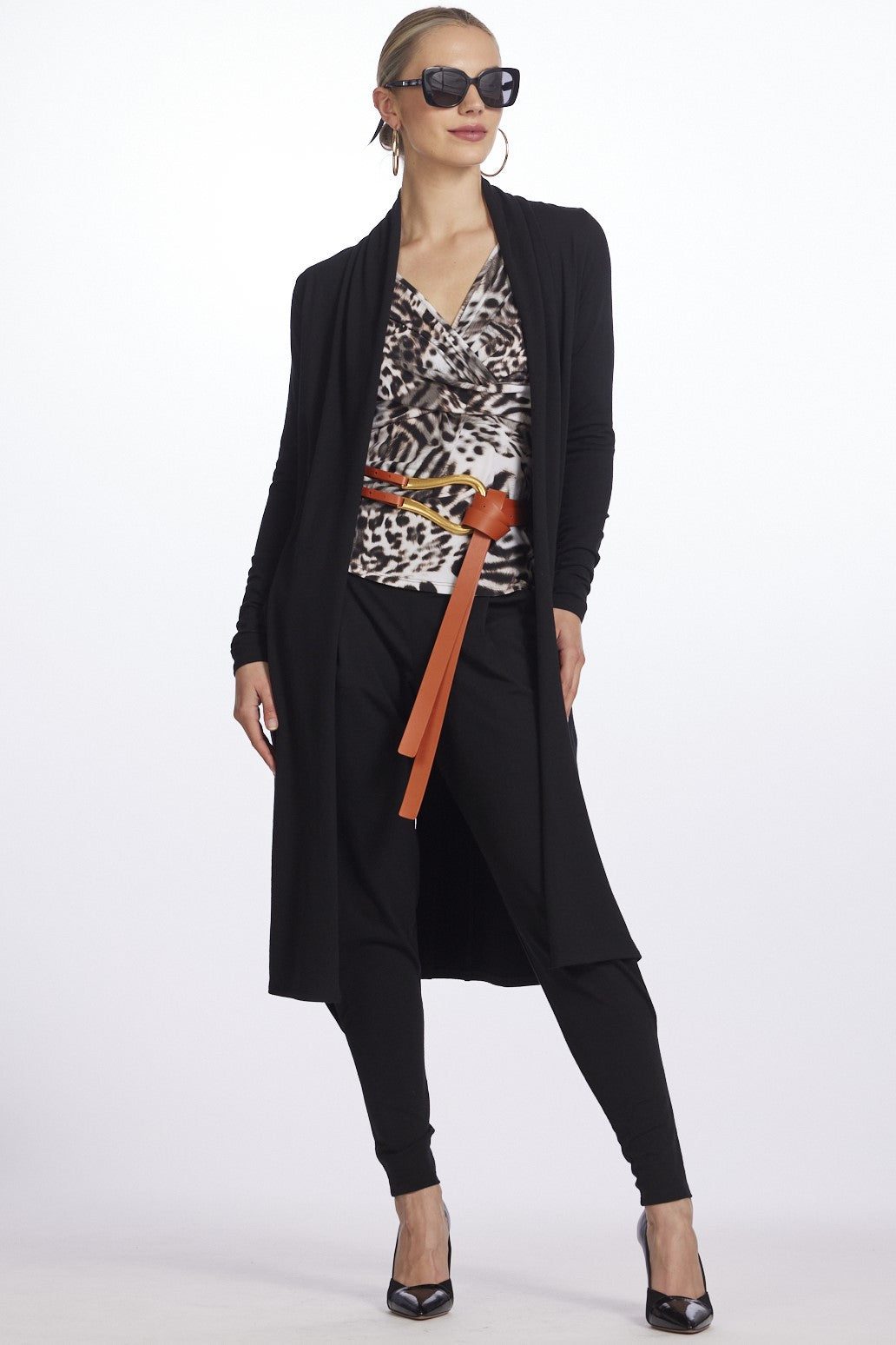 PAULA RYAN Long Shrug Black - Micromodal Black - Paula Ryan