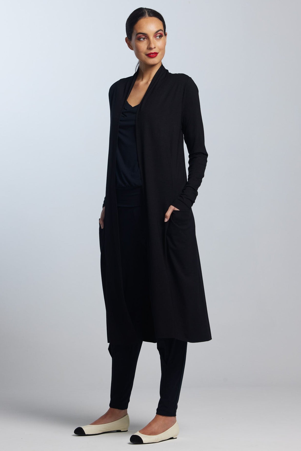 PAULA RYAN Long Shrug Merino - Black - Paula Ryan