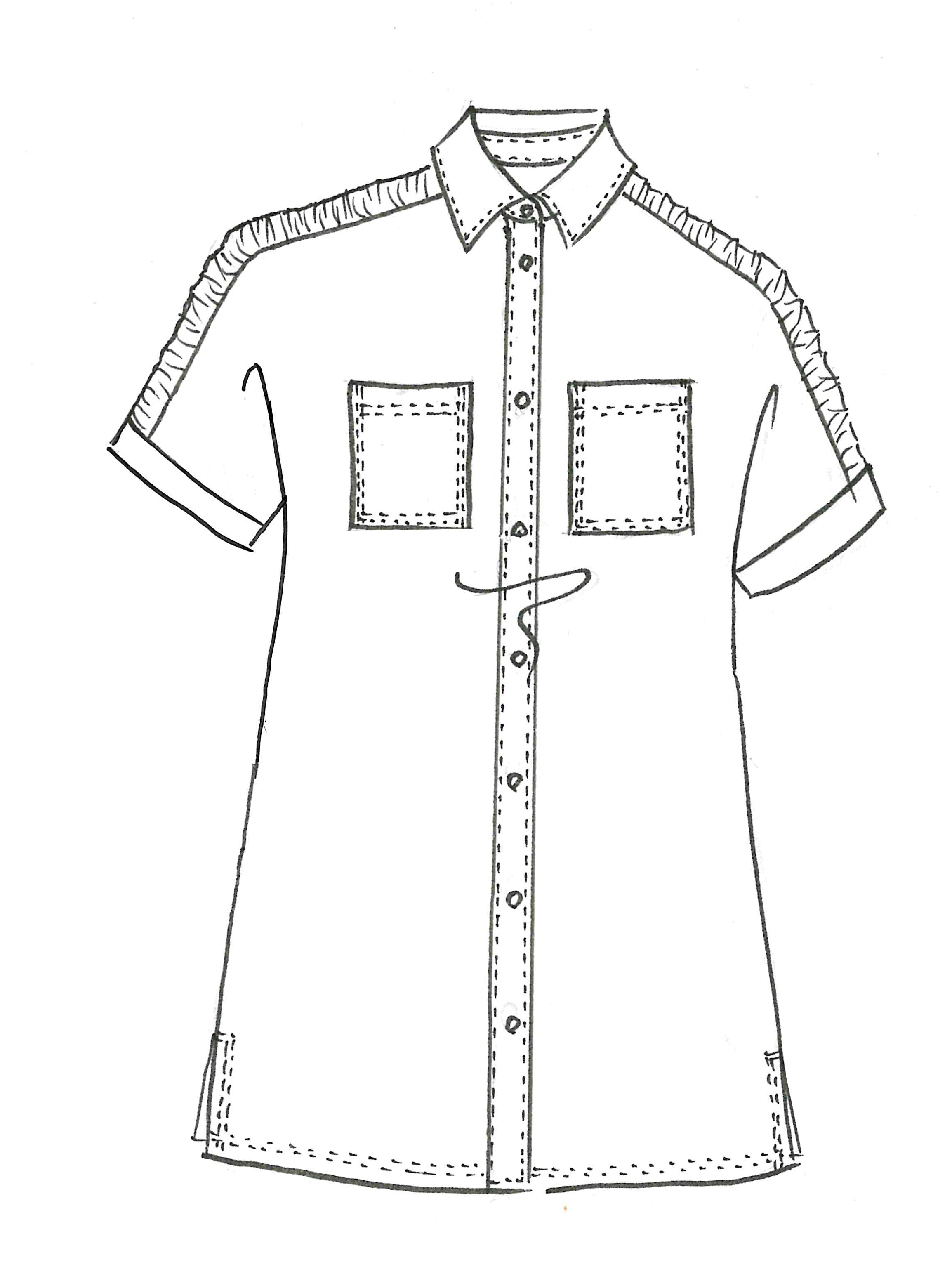 PAULA RYAN Rouched Cap Sleeve Shirt - White - Paula Ryan
