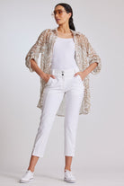 PAULA RYAN Panelled Crop Jean - White - Paula Ryan