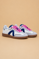 ASFVLT Elite Classic Sneaker - White Navy Croc/Silver