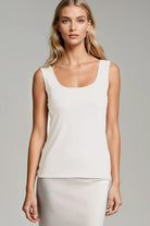 PAULA RYAN Slim Fit Singlet Micromodal - Oyster - Paula Ryan
