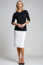 PAULA RYAN Slim Fit Half Sleeve Crew Neck - Merino - Paula Ryan