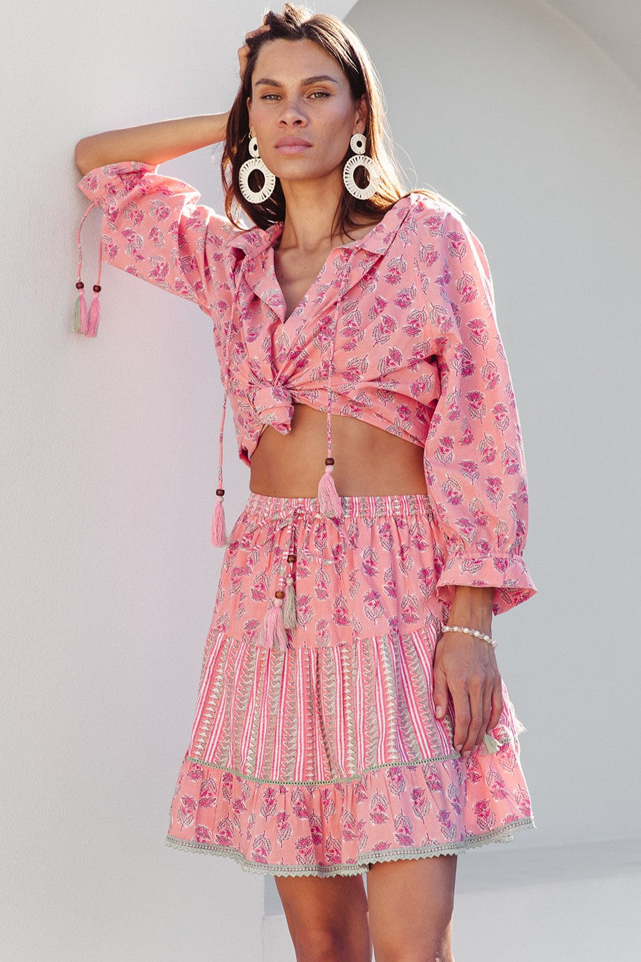 I AM PYLGRYM Diva Short Skirt - Summer Rose - Magpie Style