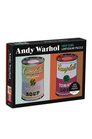 Andy Warhol Soup Can Lenticular Puzzle - 300pcs