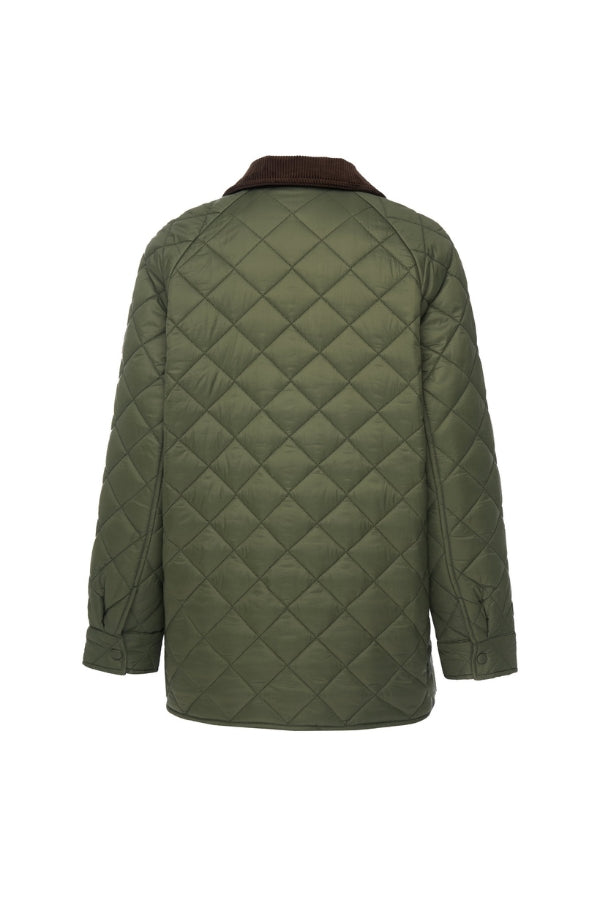 MOKE Daisy Quilt Jacket - Olive - Magpie Style