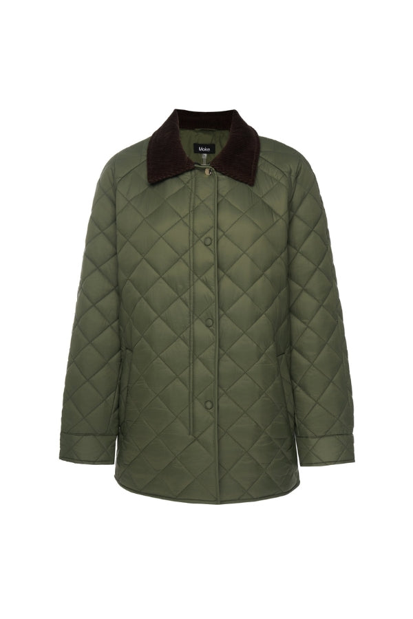 MOKE Daisy Quilt Jacket - Olive - Magpie Style