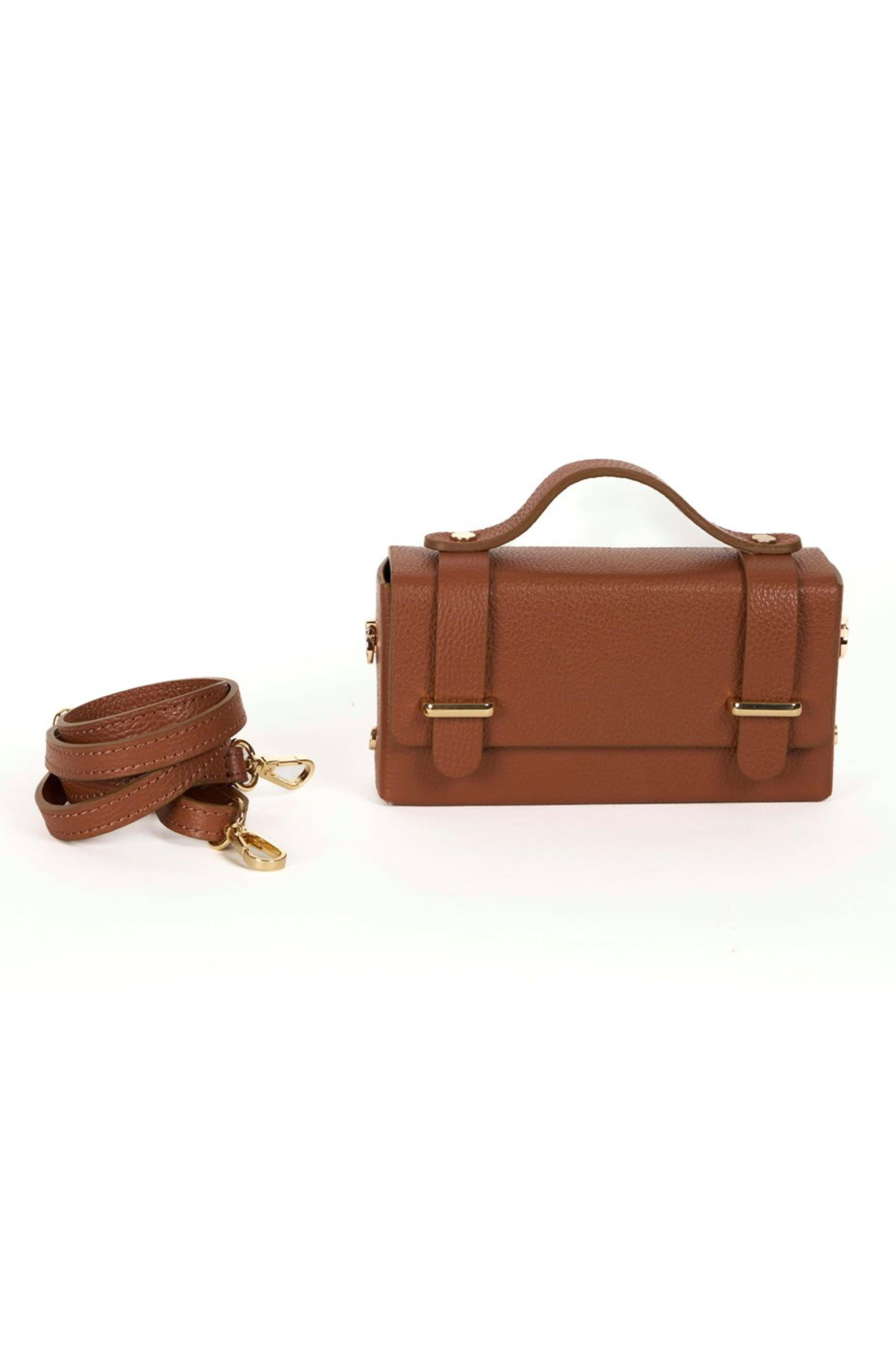 Margot Leather Clutch - Camel - Magpie Style
