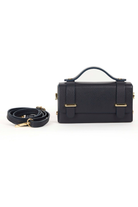 Margot Leather Clutch - Navy - Magpie Style