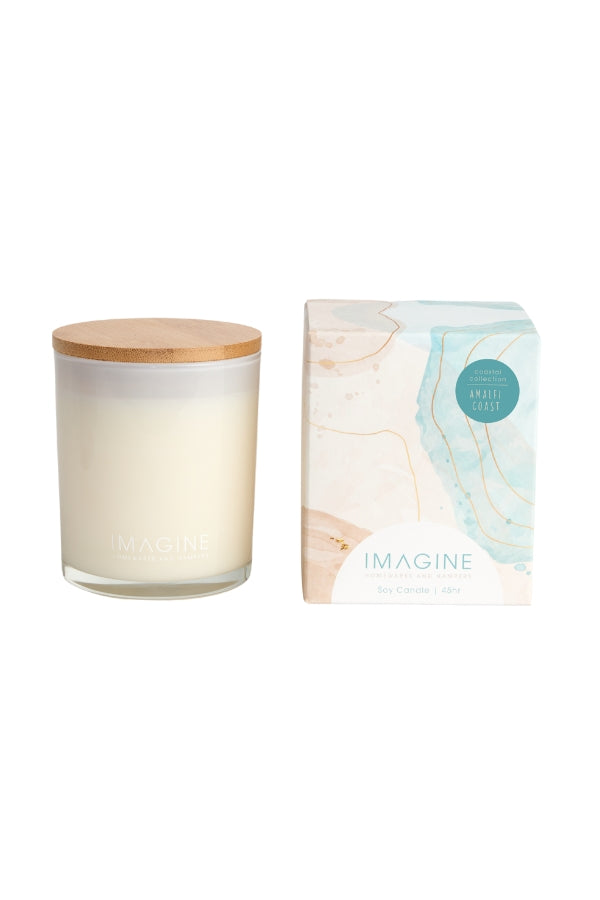 Amalfi Coast Soy Wax Candle 310g - White - Magpie Style