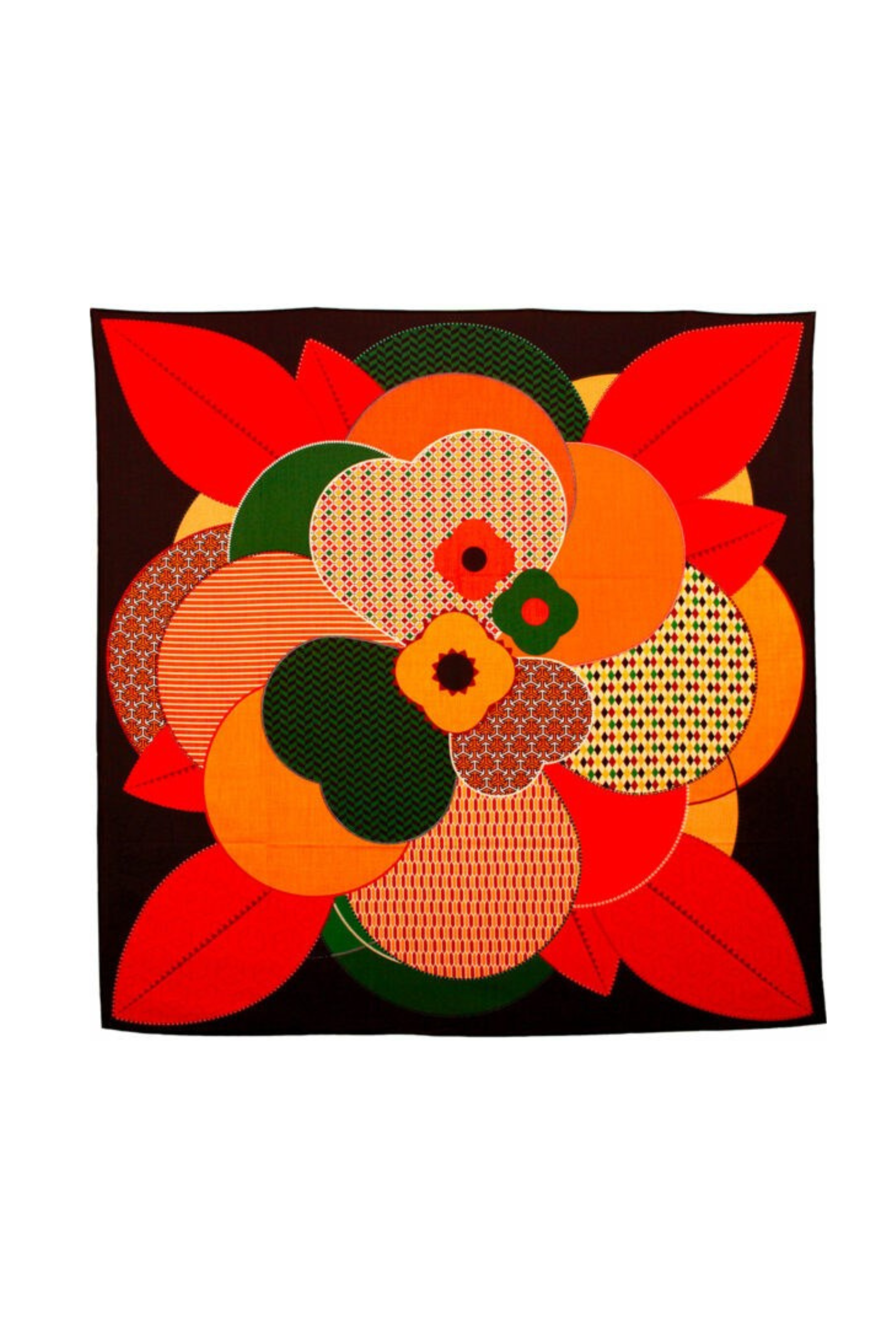 Wool & Silk Scarf Scarf - Heloise Flower - Magpie Style