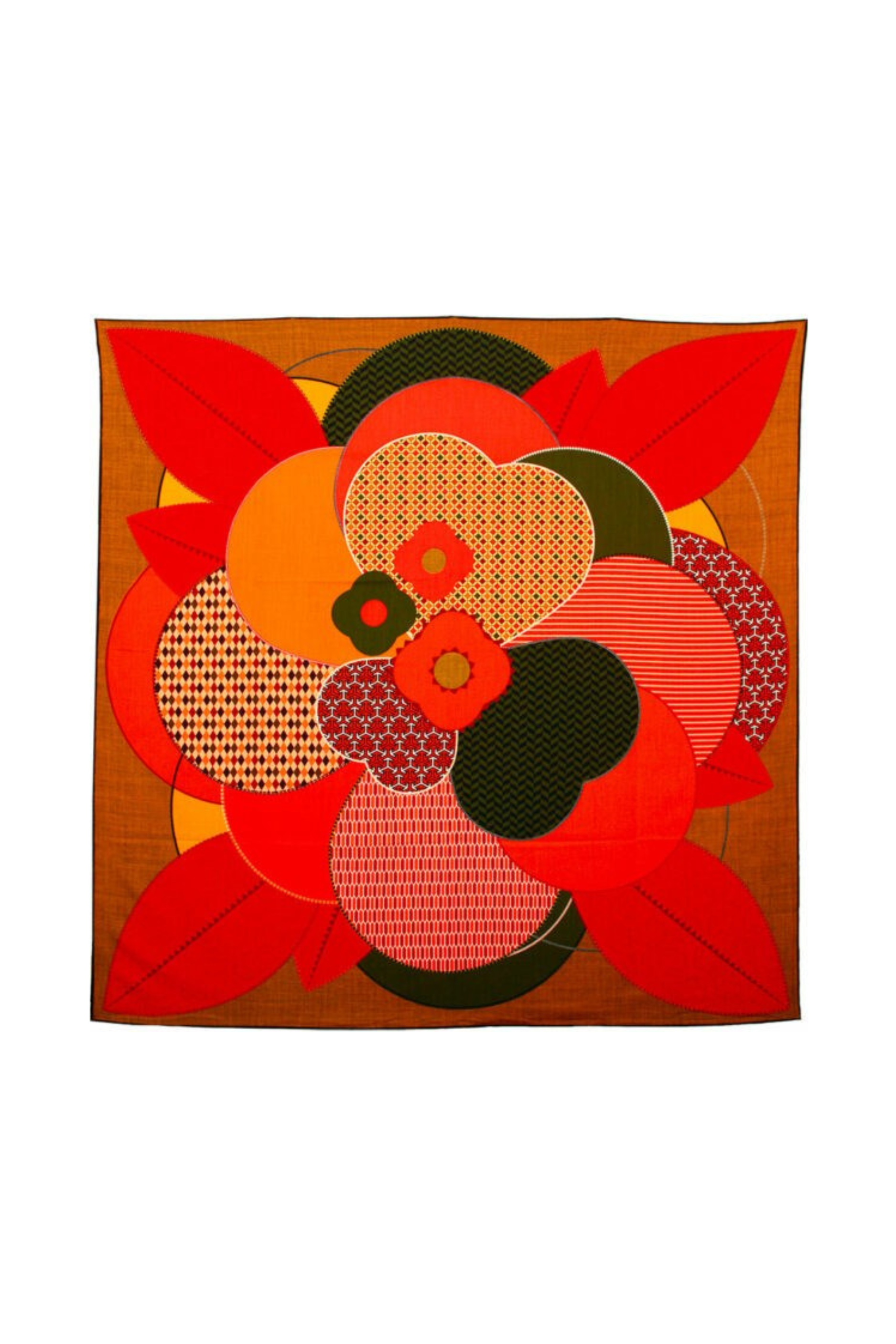 Wool & Silk Scarf Scarf - Heloise Flower - Magpie Style