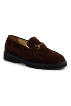 KATHRYN WILSON Shandre Loafer - Chocolate Suede - Magpie Style