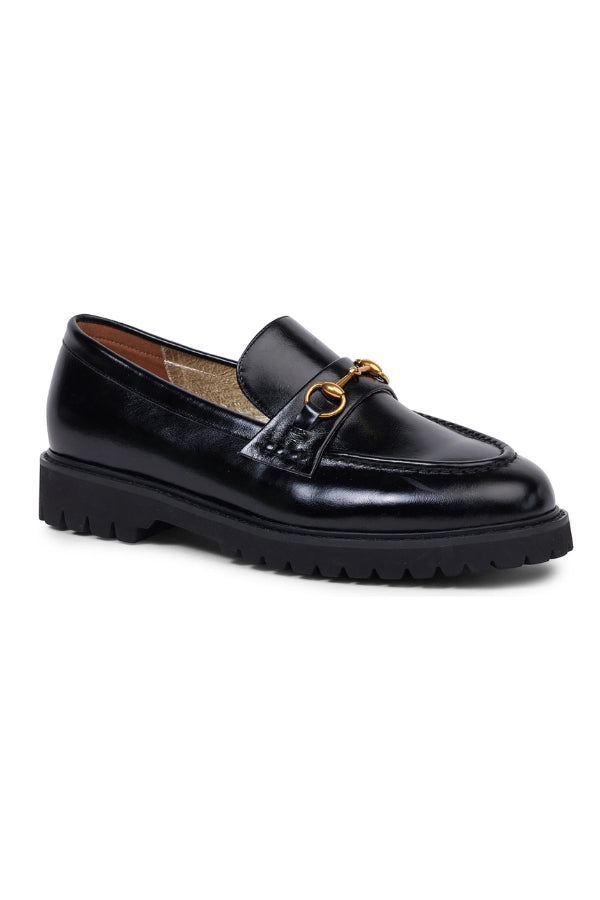 KATHRYN WILSON Shandre Loafer - Black Hi-Shine - Magpie Style