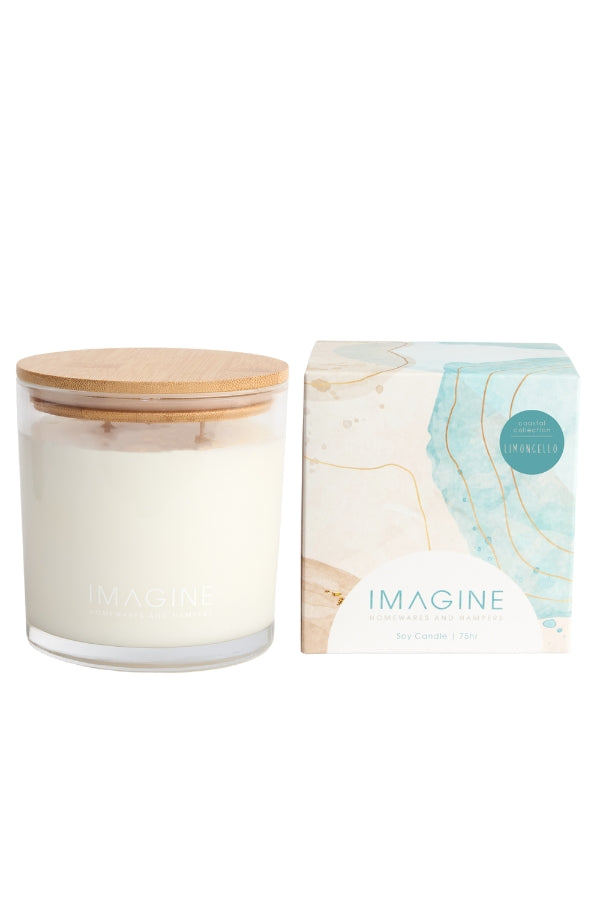 Limoncello Soy Wax Candle 665g - Clear