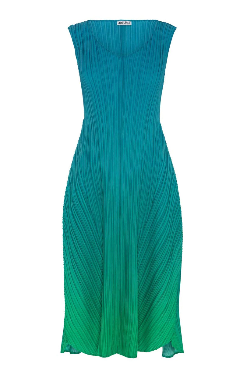 ALQUEMA - Long Estrella Dress Biscay to Fern - Magpie Style