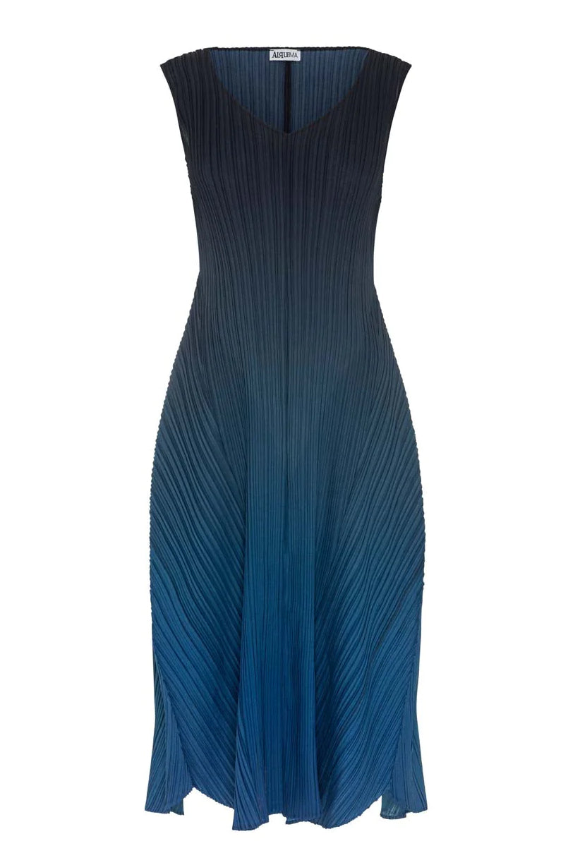 ALQUEMA - Long Estrella Dress Inky Black - Magpie Style