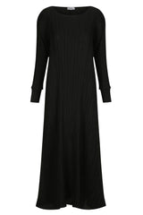ALQUEMA Simply Pleat Dress Black