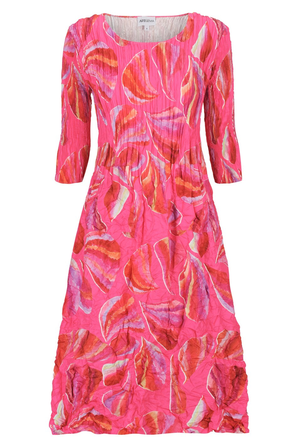 ALQUEMA - 3/4 Smash Pocket Dress - Coral Paradise - Magpie Style