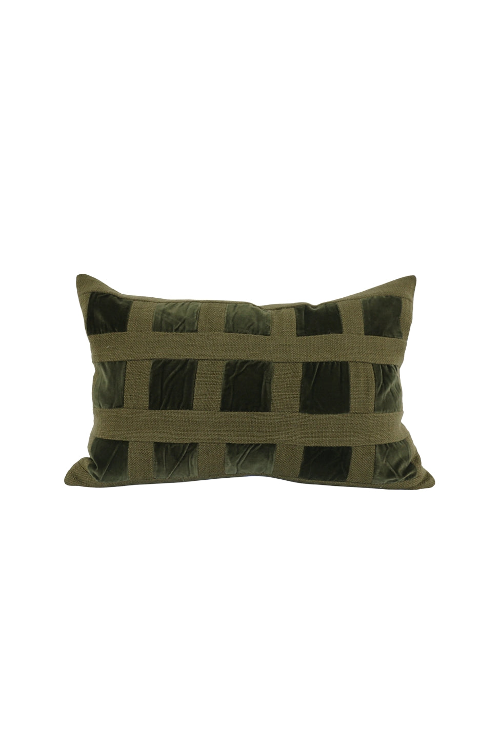 Checkered Emerald Cushion - Magpie Style